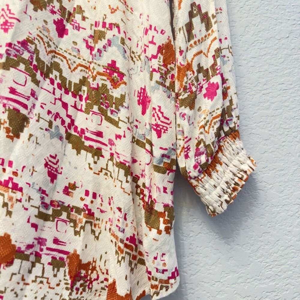 Boho Geometric Pattern Retro Casual Long Sleeve B… - image 5